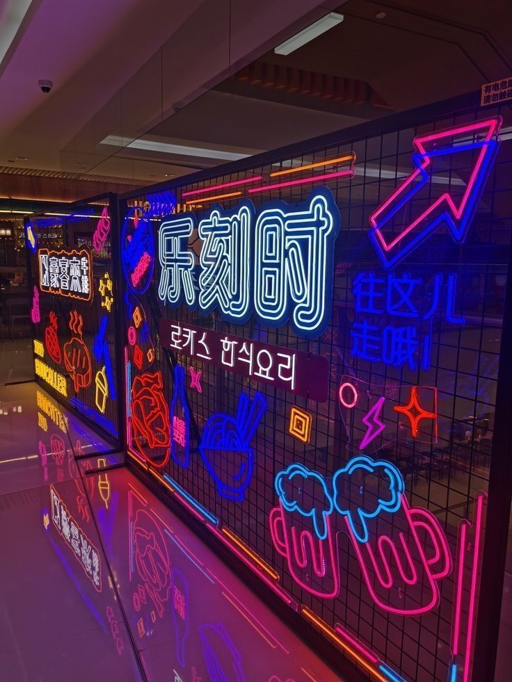 Custom neon display wall sign for restaurant decoration